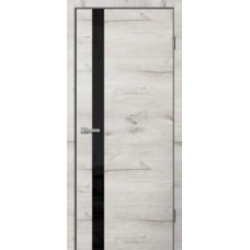 Дверь межкомнатная Сибирь Профиль Fusion FN 01 Дуб арктик, стекло черное, кромка Дверь межкомнатная Сибирь Профиль Fusion FN 01 Дуб арктик, стекло черное, кромка